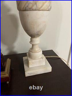 Mid Century Vintage Alabaster Table Lamp MADE IN ITALY #126