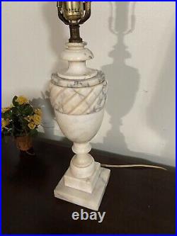 Mid Century Vintage Alabaster Table Lamp MADE IN ITALY #126