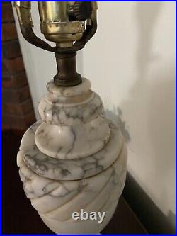 Mid Century Vintage Alabaster Table Lamp MADE IN ITALY #126