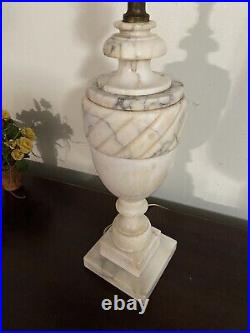 Mid Century Vintage Alabaster Table Lamp MADE IN ITALY #126