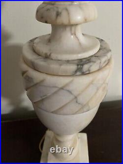 Mid Century Vintage Alabaster Table Lamp MADE IN ITALY #126