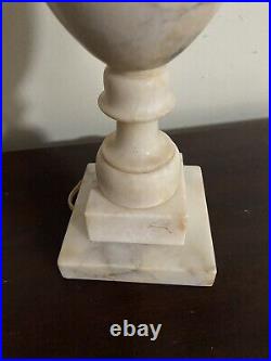 Mid Century Vintage Alabaster Table Lamp MADE IN ITALY #126