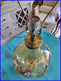 Modern Golden Mercury Rounded Glass Table Lamp 27 Year 1990 Home Decor Vintage