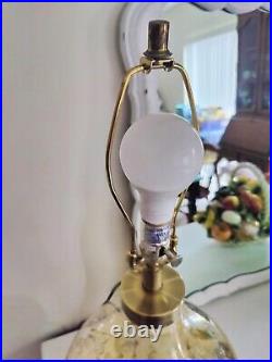 Modern Golden Mercury Rounded Glass Table Lamp 27 Year 1990 Home Decor Vintage