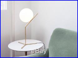 Modern Vintage Industrial FLOS style Minimalist Gold LED Light Globe Table Lamp