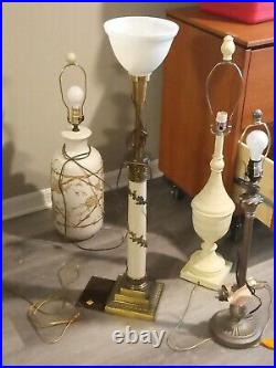 Neoclassical Brass lamp, antique vintage, artistic, design with a modern twist