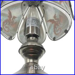 OK Lighting Dragon Touch Lamp 15 Glass Fantasy Table Lamp Vintage