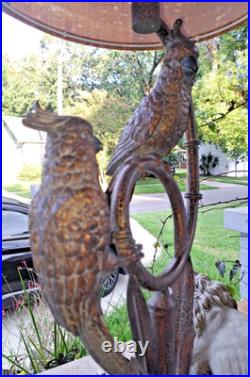 ONE VINTAGE 20 CENTURY 36 in BRASS COCKATOO'S TABLE LAMPS EU (2 AVAILABLE) ONE VINTAGE 20 CENTURY 36 in BRASS COCKATOO'S TABLE LAMPS EU (2 AVAILABLE)