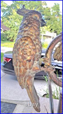 ONE VINTAGE 20 CENTURY 36 in BRASS COCKATOO'S TABLE LAMPS EU (2 AVAILABLE)