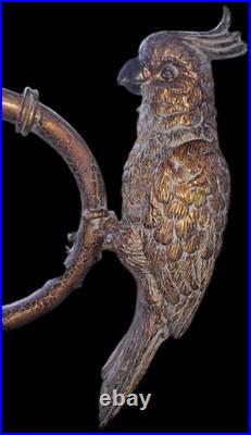 ONE VINTAGE 20 CENTURY 36 in BRASS COCKATOO'S TABLE LAMPS EU (2 AVAILABLE) ONE VINTAGE 20 CENTURY 36 in BRASS COCKATOO'S TABLE LAMPS EU (2 AVAILABLE)