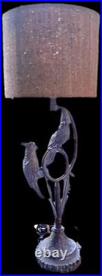 ONE VINTAGE 20 CENTURY 36 in BRASS COCKATOO'S TABLE LAMPS EU (2 AVAILABLE)