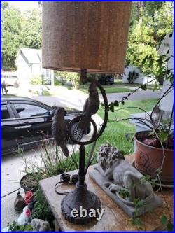 ONE VINTAGE 20 CENTURY 36 in BRASS COCKATOO'S TABLE LAMPS EU (2 AVAILABLE)