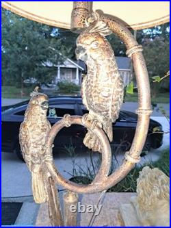 ONE VINTAGE 20 CENTURY 36 in BRASS COCKATOO'S TABLE LAMPS EU (2 AVAILABLE) ONE VINTAGE 20 CENTURY 36 in BRASS COCKATOO'S TABLE LAMPS EU (2 AVAILABLE)