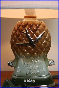 Original Hawaiian BIG pineapple vintage table lamp original bespoke one ofa kind