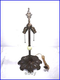 Ornate Antique Table Top Art Deco Lamp Ready to Use