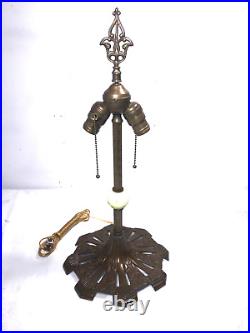 Ornate Antique Table Top Art Deco Lamp Ready to Use