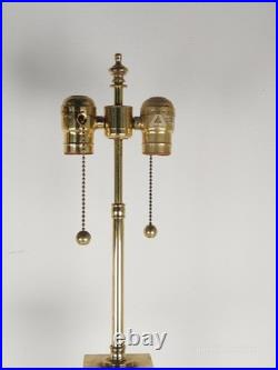 PR Paul Hansen Vintage 1960s White Opaline Glass & Brass MCM Marbro Style Lamps PR Paul Hansen Vintage 1960s White Opaline Glass & Brass MCM Marbro Style Lamps