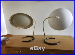 Pair GERALD THURSTON for Lightolier Table/Desk Lamps Mid Century Vintage RARE