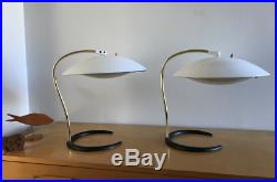 Pair GERALD THURSTON for Lightolier Table/Desk Lamps Mid Century Vintage RARE