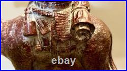 Pair Of Berman Resin Camel Table Lamps 34To Finial stepped plinth Black base