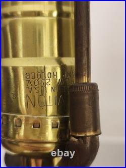 Pair Of Vintage Mid Century Modern Ceramic Amber Brown Drip Glaze Table Lamps Pair Of Vintage Mid Century Modern Ceramic Amber Brown Drip Glaze Table Lamps