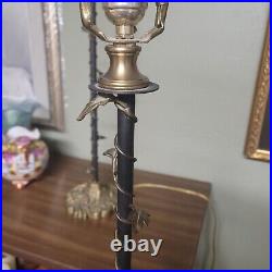 Pair Vintage John Richard 40 Brass Metal Table Buffet Lamp