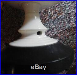 Pair Vintage Mid-Century Blanc de Chine Reticulated Porcelain Table Lamps