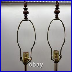 Pair Vintage Shabby Chic Farmhouse Style Green Lamps Floral 19 Tall Set of 2 Pair Vintage Shabby Chic Farmhouse Style Green Lamps Floral 19 Tall Set of 2