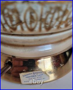 Pair Vtg Mid Century Modern Cocoa Brown & Gold all Ceramic Table Lamps Pair Vtg Mid Century Modern Cocoa Brown & Gold all Ceramic Table Lamps