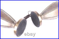 Pair of Vintage 1960s Ornate Hammered Brass Table Lamps