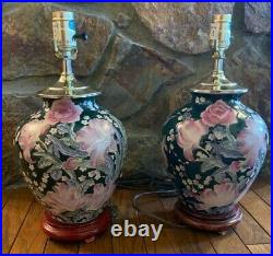 Pair of Vintage Chinoiserie Ginger Jar Lamps