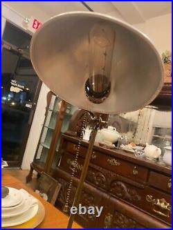 Paries mfg Adjustable Brass Boom Desk Table Lamp Beautiful classic brass green