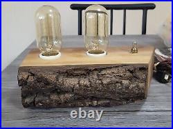 Pendulux ELECTRO LAMP DOUBLE Accent Table InDuStriAL STEAMPUNK Retro Vintage