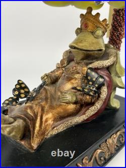 Platinum Bay Sterling Sleeping King Frog Lily Pad Accent Lamp 91-740 Whimsical Platinum Bay Sterling Sleeping King Frog Lily Pad Accent Lamp 91-740 Whimsical