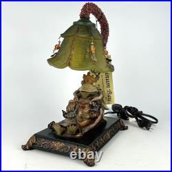 Platinum Bay Sterling Sleeping King Frog Lily Pad Accent Lamp 91-740 Whimsical