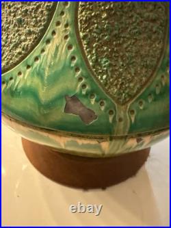 Quartite Creative Corp Vintage Table Lamp MCM Textured, 35 Tall