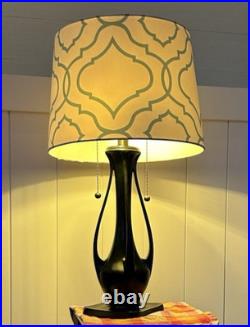 Quoizel 2-Light Vintage Table Lamp 26 Tall Heavy Base Stained Glass Ready