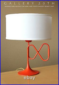 RARE! 50'S GIO PONTI HAUGHTY TRUMPET LAUREL LAMP! MID CENTURY MODERN VTG 60's