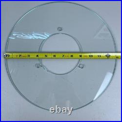 RARE Vintage Postmodern Memphis Style Spiral Satellite Space Chrome Lamp Table