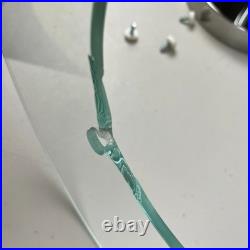 RARE Vintage Postmodern Memphis Style Spiral Satellite Space Chrome Lamp Table