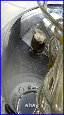 RARE! Vintage Postmodern Memphis Style Spiral Satellite Space Chrome Lamp by H&H