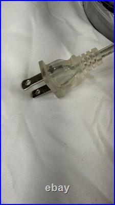 RARE! Vintage Postmodern Memphis Style Spiral Satellite Space Chrome Lamp by H&H