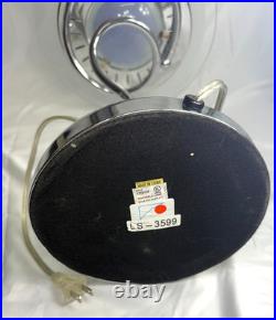 RARE! Vintage Postmodern Memphis Style Spiral Satellite Space Chrome Lamp by H&H