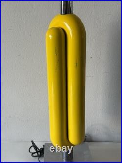 ROBERT SONNEMAN VINTAGE MID CENTURY MODERN TABLE LAMP YELLOW METAL SCULPTURE 60s
