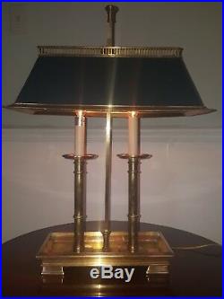 Ralph Lauren Oversized Vintage Bouilotte Lamp with Black Adjustable Tole Shade