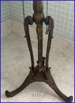 Rare Antique Bronze Table Lamp Spanish Revival Arts Crafts Bradley Hubbard