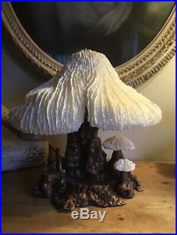 Rare Authentic Vintage Magic Mushroom Lamp Company Coral Nightlight California