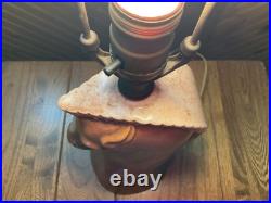 Rare Find Horsehead Brown Table lamp 1950's / Great Condition / NO SHADE Rare Find Horsehead Brown Table lamp 1950's / Great Condition / NO SHADE