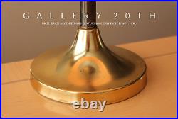 Rare! MCM Brass Table Lamp! Retro Gold Vtg 50's 60's Atomic Light MID Century