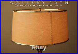 Rare! MCM Brass Table Lamp! Retro Gold Vtg 50's 60's Atomic Light MID Century